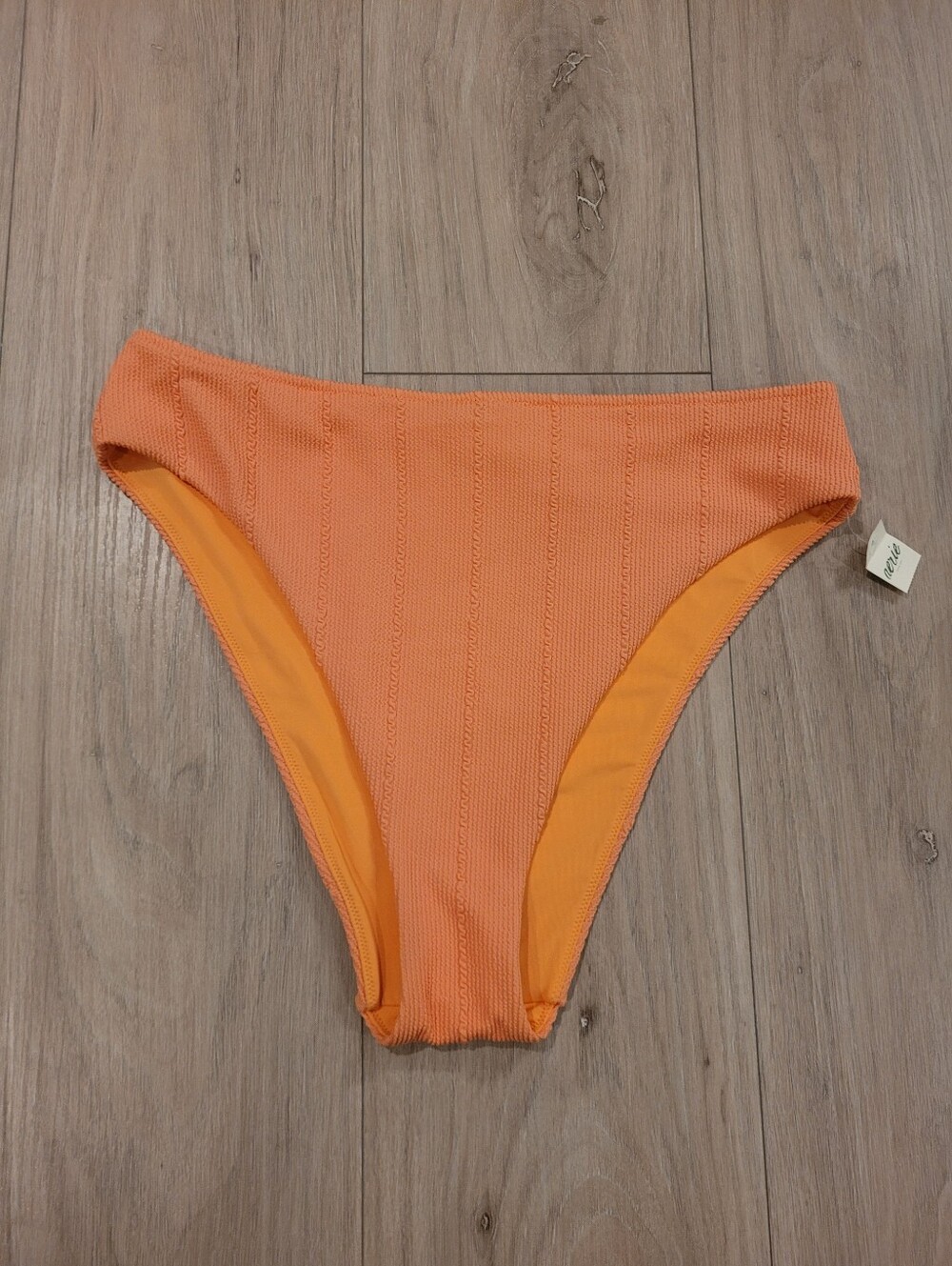NWT AERIE | High Cut Cheeky Bikini Textured Swim Bottom | Sz. XL